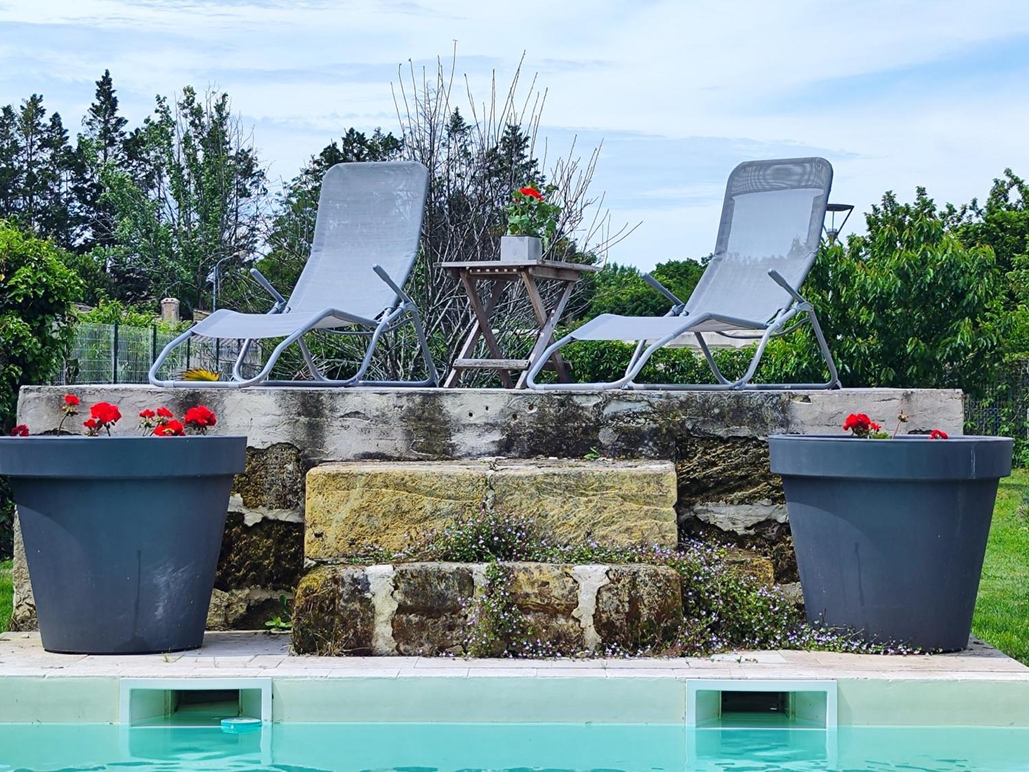 Jolie Villa Avec Piscine Dans Le St Emilionnais Sainte-Terre エクステリア 写真
